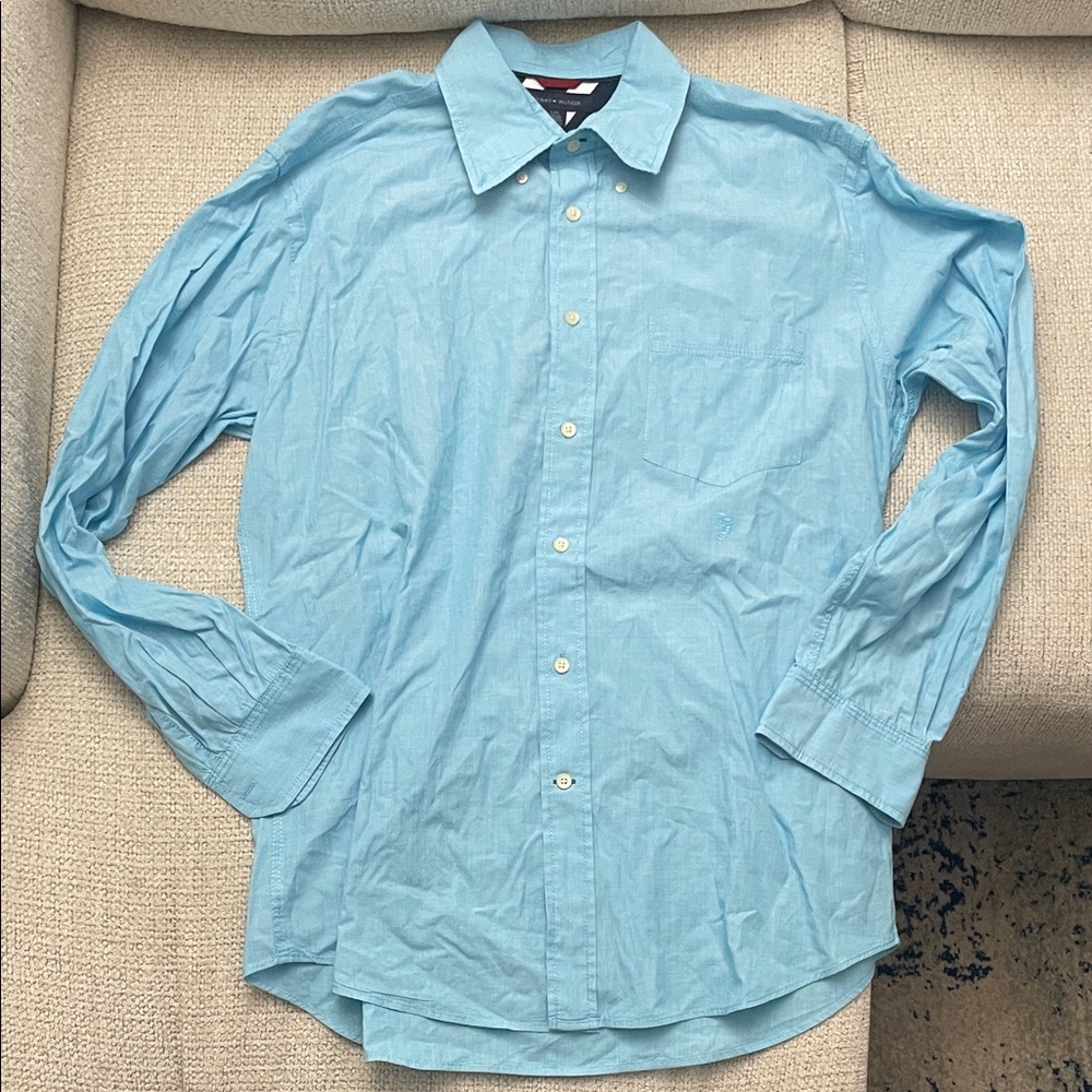 Men's Tommy Hilfiger Light Blue Button Down Shirt